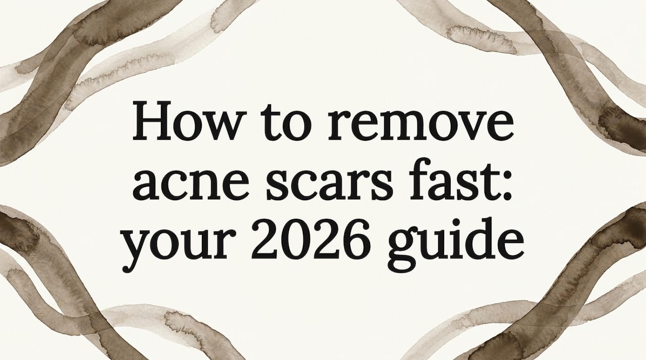 How to remove acne scars fast: your 2026 guide - Body Face Scalp®